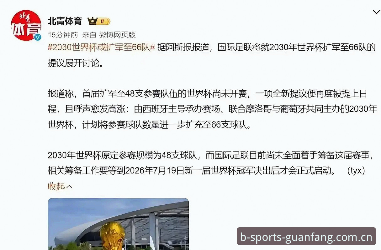 揭秘世界杯扩军至66队的幕后推手：中国男足或成最大赢家？